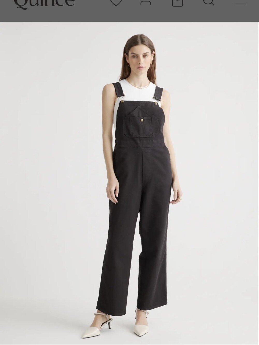 Quince  Organic Cotton Twill Black   Sz.S